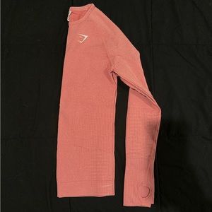 Gymshark Vital Seamless 2.0 Long Sleeve — Pink — Small